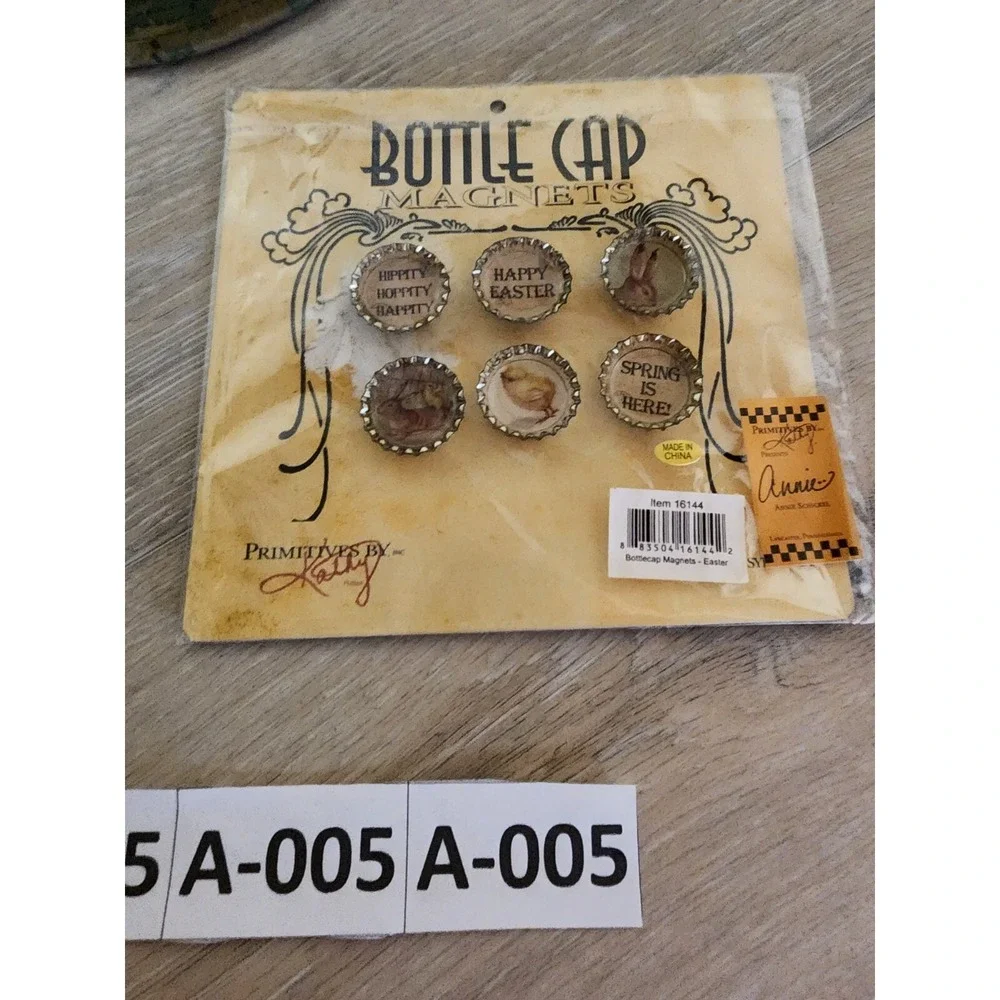 Primitives By Kelly Bottle Cap Magnets Vintage Easter‎